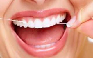 Как чистить зубы зубной нитью